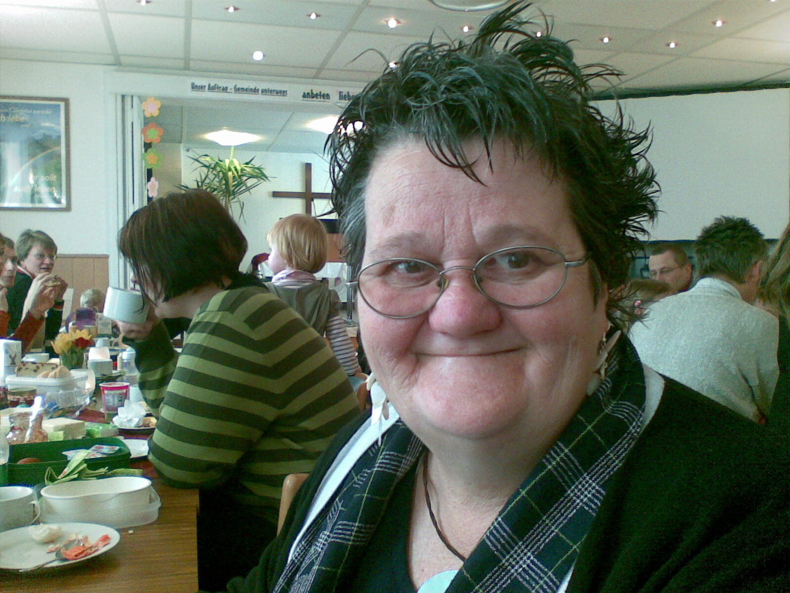 Debbie at a luncheon in Heimboldshausen, Germany